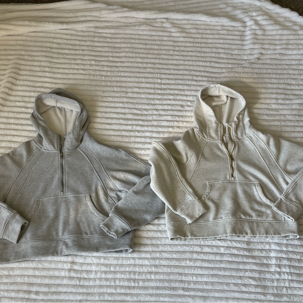 Crop Hooded 1/4 Zip Sweater